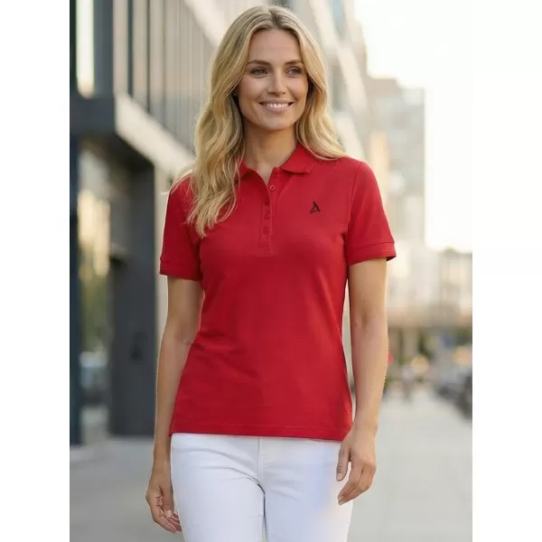  Tricou premium de damă cu guler ALTISPORT ALW002210 ROȘU 