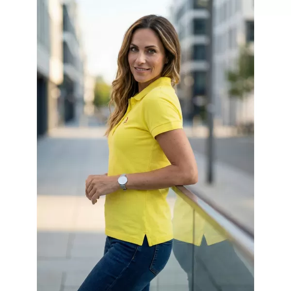  Tricou premium de damă cu guler ALTISPORT ALW002210 LĂMÂIE 