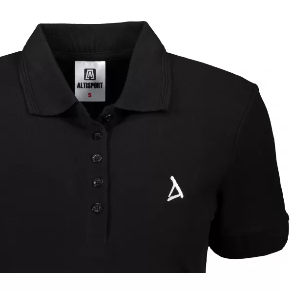  Tricou premium de damă cu guler ALTISPORT ALW002210 ALB-NEGRU 