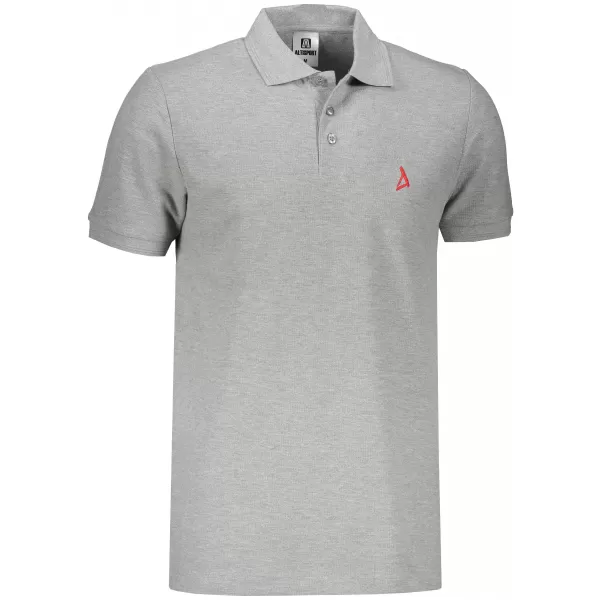  Tricou premium pentru bărbați cu guler ALTISPORT ALM002203 EVIDENȚIERI GRI ÎNCHIS 