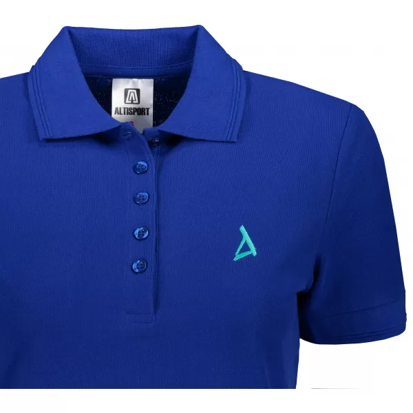  Tricou premium de damă cu guler ALTISPORT ALW002210 ALBASTRU REGAL 