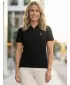Tricou premium de damă cu guler ALTISPORT ALW002210 NEGRU SI AURIU