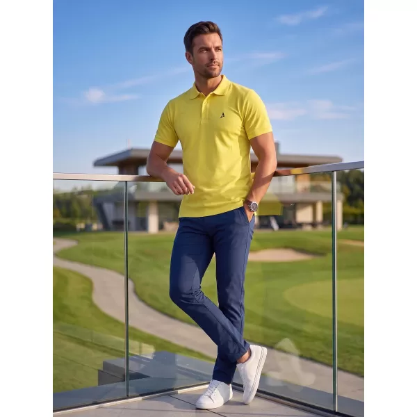  Tricou premium pentru bărbați cu guler ALTISPORT ALM002203 LĂMÂIE 