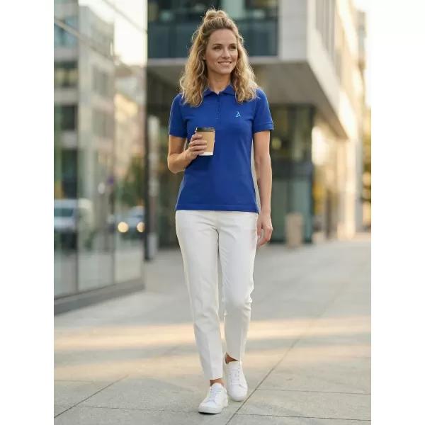 Tricou premium de damă cu guler ALTISPORT ALW002210 ALBASTRU REGAL 