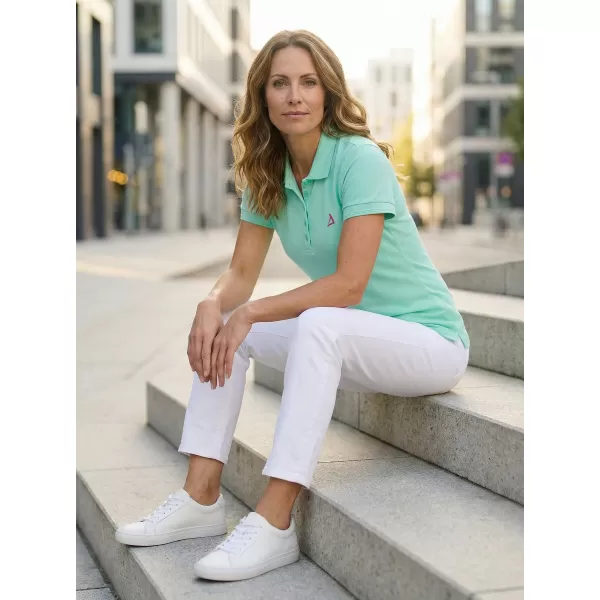  Tricou premium de damă cu guler ALTISPORT ALW002210 MENTĂ 