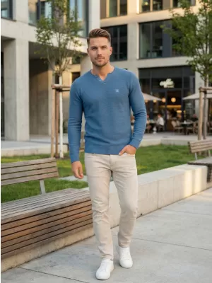 Pulover pentru bărbați ALTISPORT SWEK MPLU108 ALBASTRU