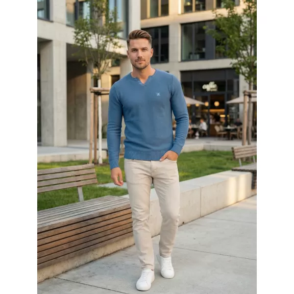  Pulover pentru bărbați ALTISPORT SWEK MPLU108 ALBASTRU 