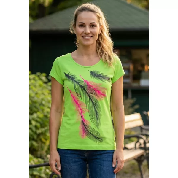  Dámské triko ALTISPORT CARRYOVER ALW112122 APPLE GREEN 