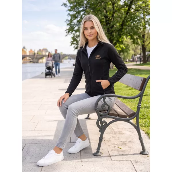  Hanorac premium pentru femei ALTISPORT ALW056418 NEGRU 