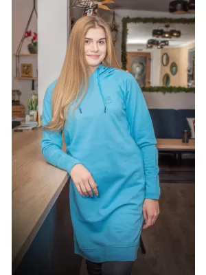 Hanorac prelungit dama ALTISPORT MIBELA LSKU366 ALBASTRU AZUR
