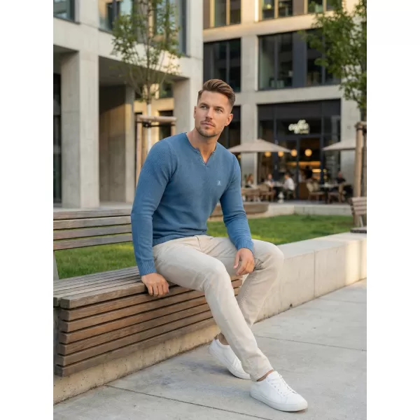  Pulover pentru bărbați ALTISPORT SWEK MPLU108 ALBASTRU 