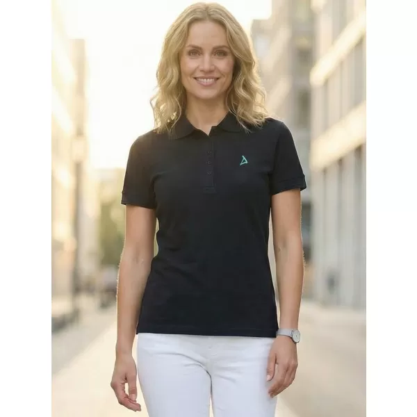 Tricou premium de damă cu guler ALTISPORT ALW002210 ALBASTRU MARIN 