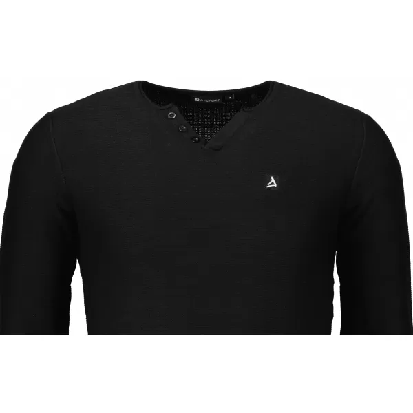  Pulover pentru bărbați ALTISPORT SWEK MPLU108 NEGRU 