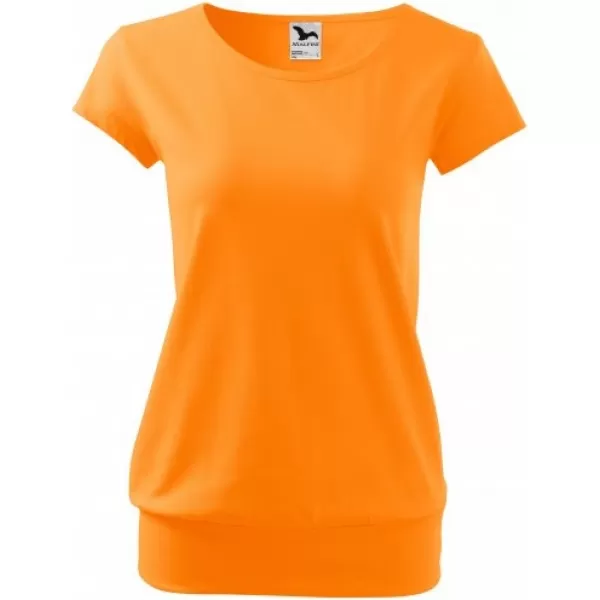  Tricou pentru femei MALFINI CITY 120 PORTOCALA MANDARINA 