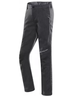 Pantaloni de softshell pentru bebeluși ALPINE PRO PLATAN 5 KPAU232 GRI ÎNCHIS