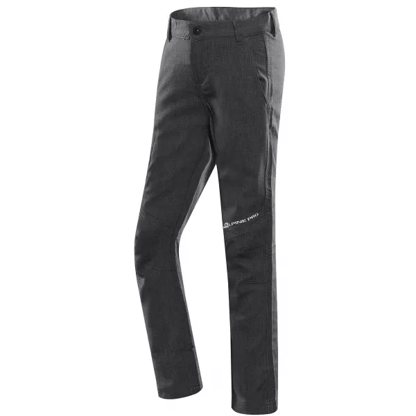  Pantaloni de softshell pentru bebeluși ALPINE PRO PLATAN 5 KPAU232 GRI ÎNCHIS 