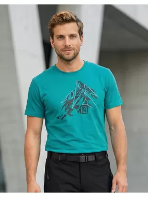 Pánské triko ALTISPORT CARRYOVER ALM115129 EMERALD