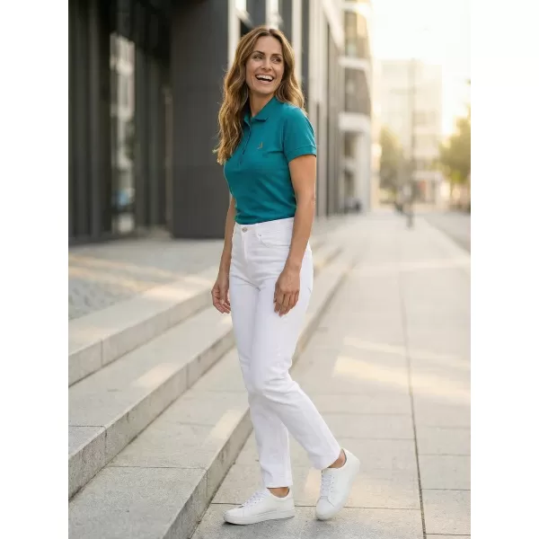  Tricou premium de damă cu guler ALTISPORT ALW002210 TURCOAZ ÎNCHIS 