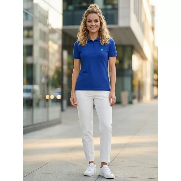  Tricou premium de damă cu guler ALTISPORT ALW002210 ALBASTRU REGAL 
