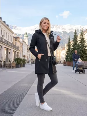 Palton softshell dama KIXMI MALAYA NEGRU