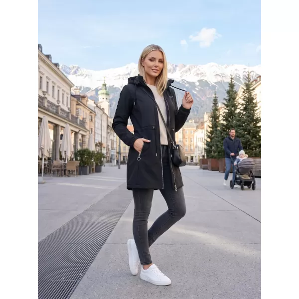  Palton softshell dama KIXMI MALAYA NEGRU 