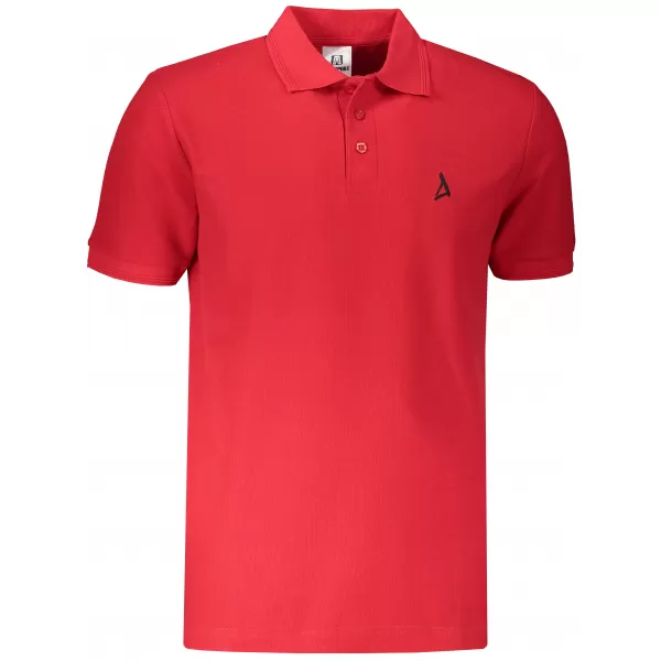  Tricou premium pentru bărbați cu guler ALTISPORT ALM002203 ROȘU 