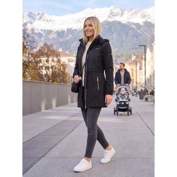 Palton softshell dama KIXMI MALAYA NEGRU 