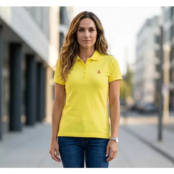  Tricou premium de damă cu guler ALTISPORT ALW002210 LĂMÂIE 