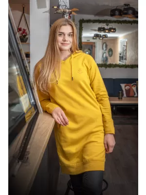 Hanorac prelungit dama ALTISPORT MIBELA LSKU366 GALBEN