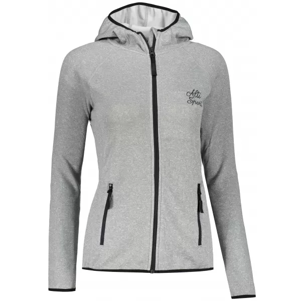  Hanorac premium pentru femei ALTISPORT ALW056418 EVIDENȚIERI GRI ÎNCHIS 