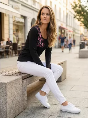 Tricou pentru femei ALTISPORT KOLIA LTSU837 NEGRU