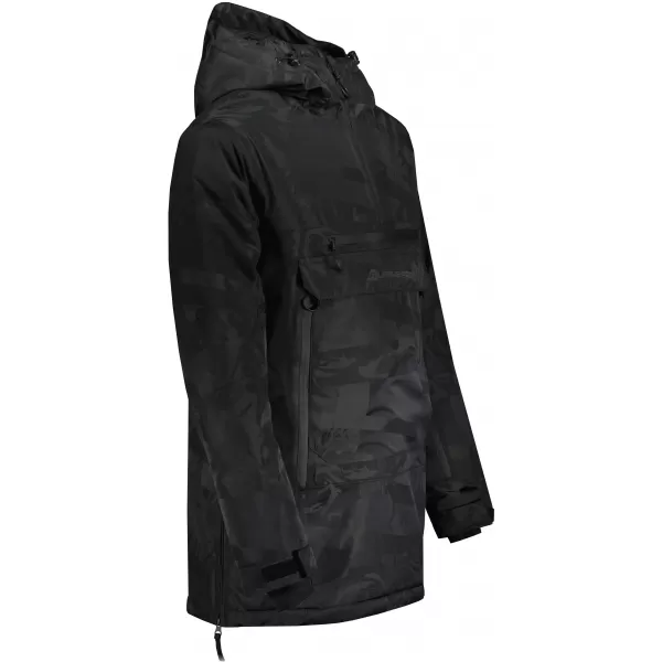  Geacă de iarnă pentru bărbați ALPINE PRO CLOC MJCU527 NEGRU/VERDE 