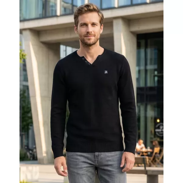  Pulover pentru bărbați ALTISPORT SWEK MPLU108 NEGRU 