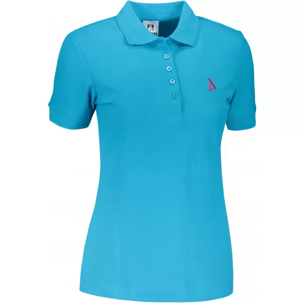  Tricou premium de damă cu guler ALTISPORT ALW002210 TURCOAZ 
