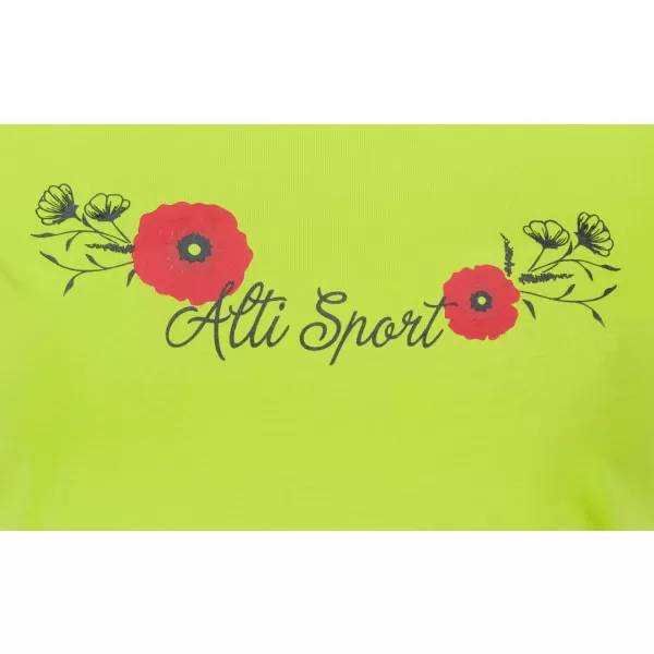 Tricou pentru femei ALTISPORT ALW116122 LĂMÂIE VERDE 