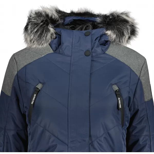  Jacheta de iarnă pentru femei ALPINE PRO ICYBA 7 LJCU456 ALBASTRU ÎNCHIS 