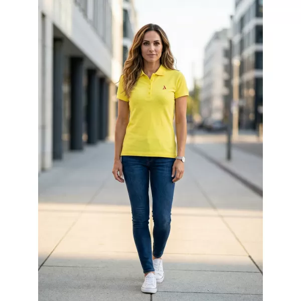  Tricou premium de damă cu guler ALTISPORT ALW002210 LĂMÂIE 