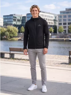 Hanorac premium pentru bărbați ALTISPORT ALM006417 NEGRU