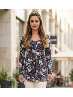 Tricou pentru femei KIXMI MARINA ALBASTRU INCHIS