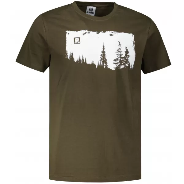  Pánské triko ALTISPORT CARRYOVER ALM111129 MILITARY 