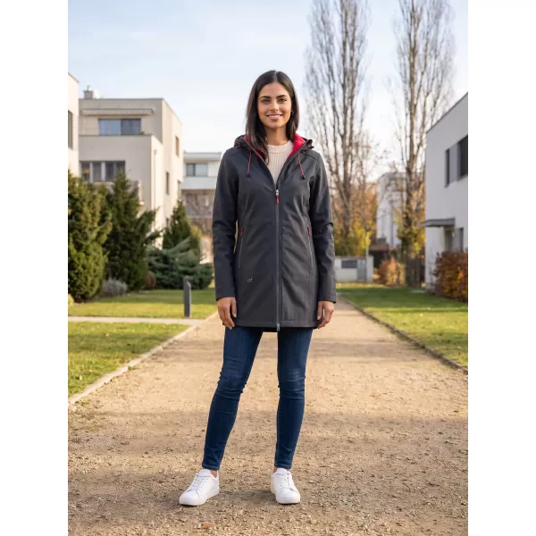  Palton softshell dama ALTISPORT DERAURA LCTU166 GRI INCHIS 