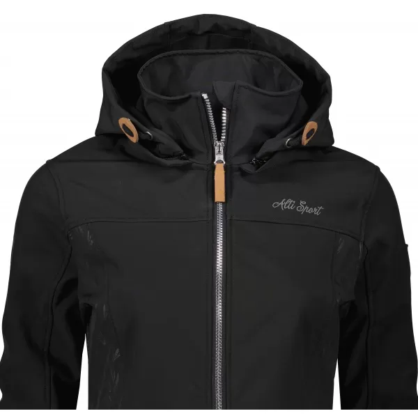  Palton softshell dama ALTISPORT GYMA LCTU163 NEGRU 