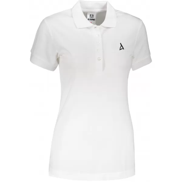  Tricou premium de damă cu guler ALTISPORT ALW002210 ALB 