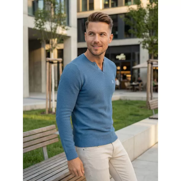 Pulover pentru bărbați ALTISPORT SWEK MPLU108 ALBASTRU 