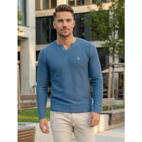  Pulover pentru bărbați ALTISPORT SWEK MPLU108 ALBASTRU 