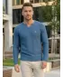 Pulover pentru bărbați ALTISPORT SWEK MPLU108 ALBASTRU