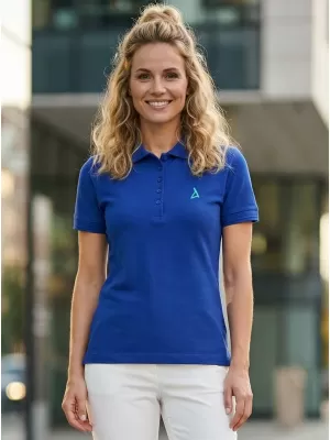Tricou premium de damă cu guler ALTISPORT ALW002210 ALBASTRU REGAL