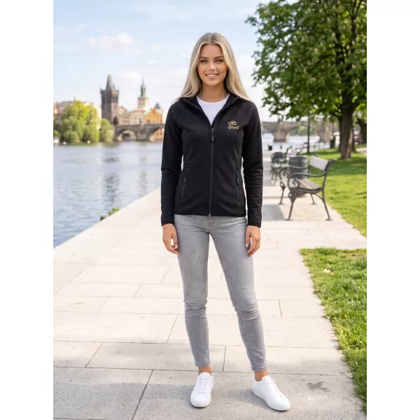  Hanorac premium pentru femei ALTISPORT ALW056418 NEGRU 