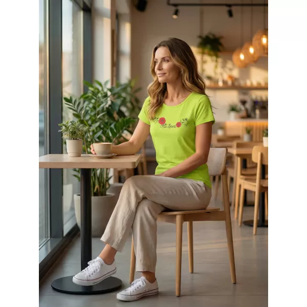  Tricou pentru femei ALTISPORT ALW116122 LĂMÂIE VERDE 