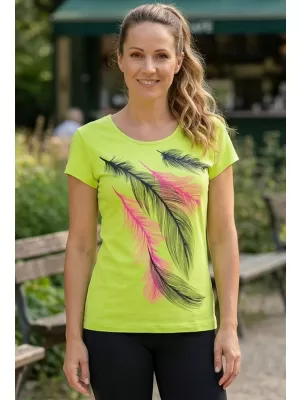 Dámské triko ALTISPORT CARRYOVER ALW112122 LIMETKOVÁ